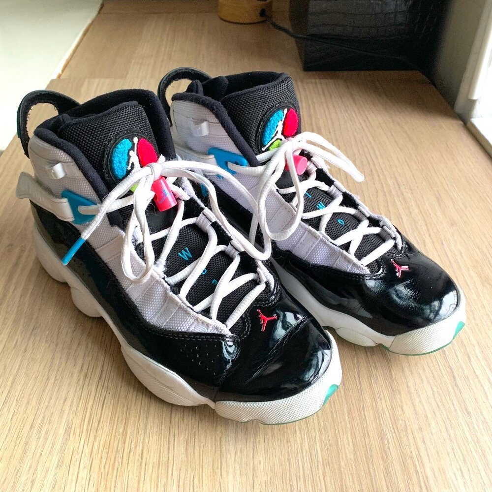Nike Air Jordan 6 Rings 'South Beach' 2019 CK0017-100 Mens Size 7Y